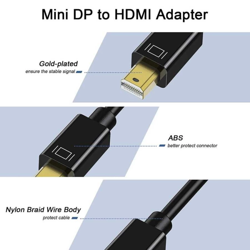 More TR Qgeem QG-HD10 Mini Display Port To HDMI To Dönüştürücü
