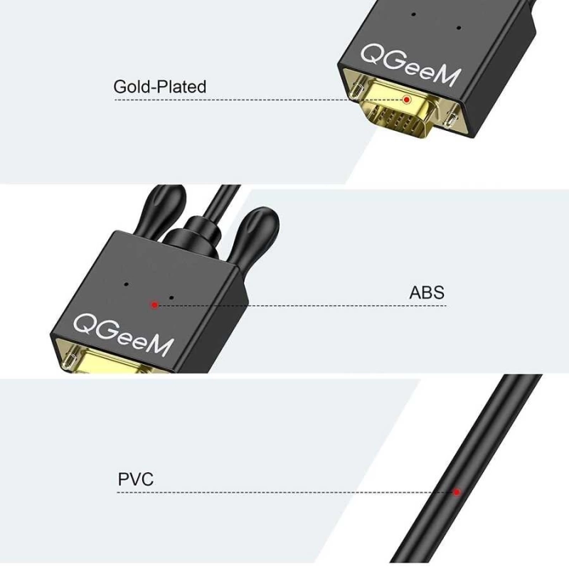 More TR Qgeem QG-HD29 VGA To Mini Display Port Kablo