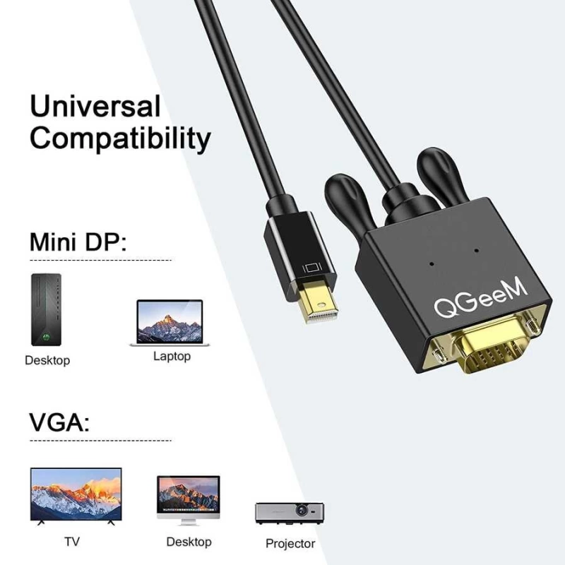More TR Qgeem QG-HD29 VGA To Mini Display Port Kablo