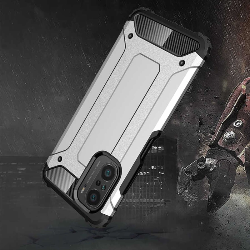 More TR Xiaomi Poco F3 Kılıf Zore Crash Silikon Kapak