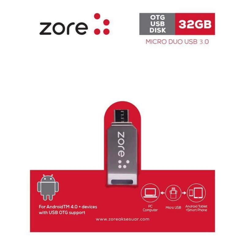 More TR Zore 3.0 Micro Metal OTG 32 GB