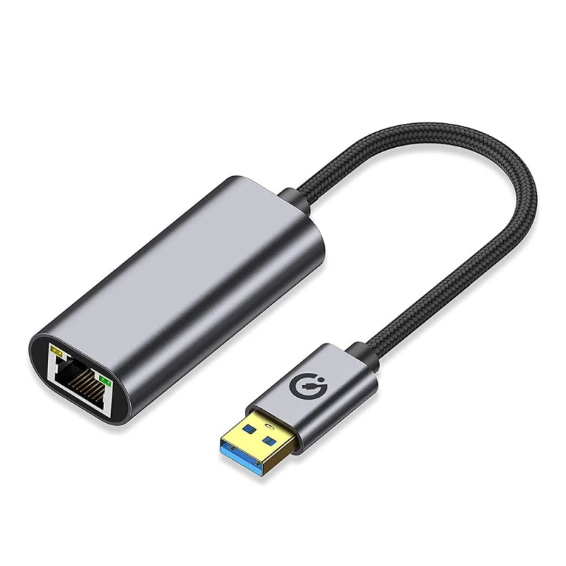 More TR Zore QG03 USB-A to RJ45 USB3.0 Ethernet Dönüştürücü Kablo 1000Mbps 22cm