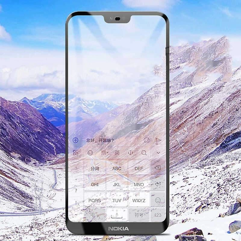 Nokia X6 Zore Kenarları Kırılmaya Dayanıklı Cam Ekran Koruyucu