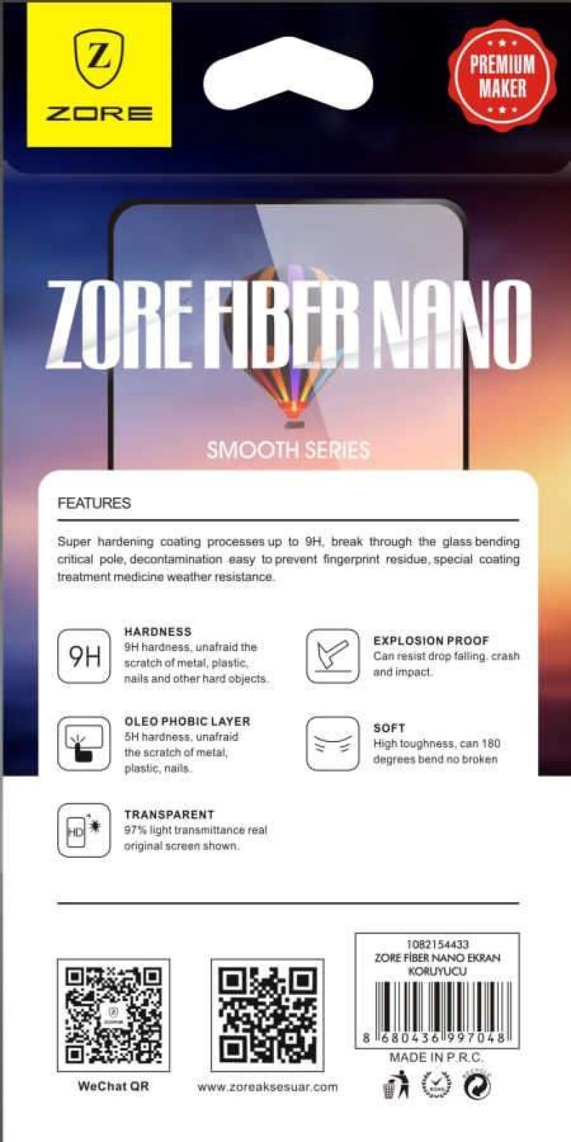 Xiaomi Mi 6 Zore Fiber Nano Ekran Koruyucu