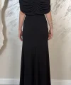 DRAPE DETAYLI DAVET ELBSESİ-SİYAH