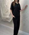 POLO YAKA TSHİRT MODAL TAKIM- SİYAH