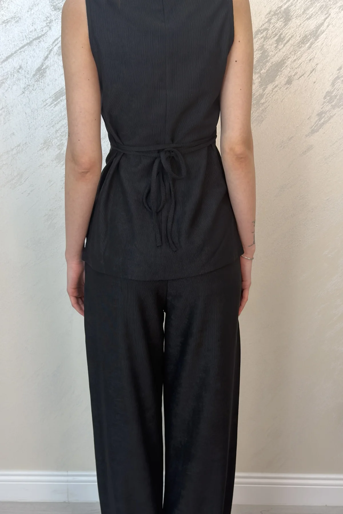 MUADİL BELDEN İPLİ İKİLİ TAKIM- SİYAH