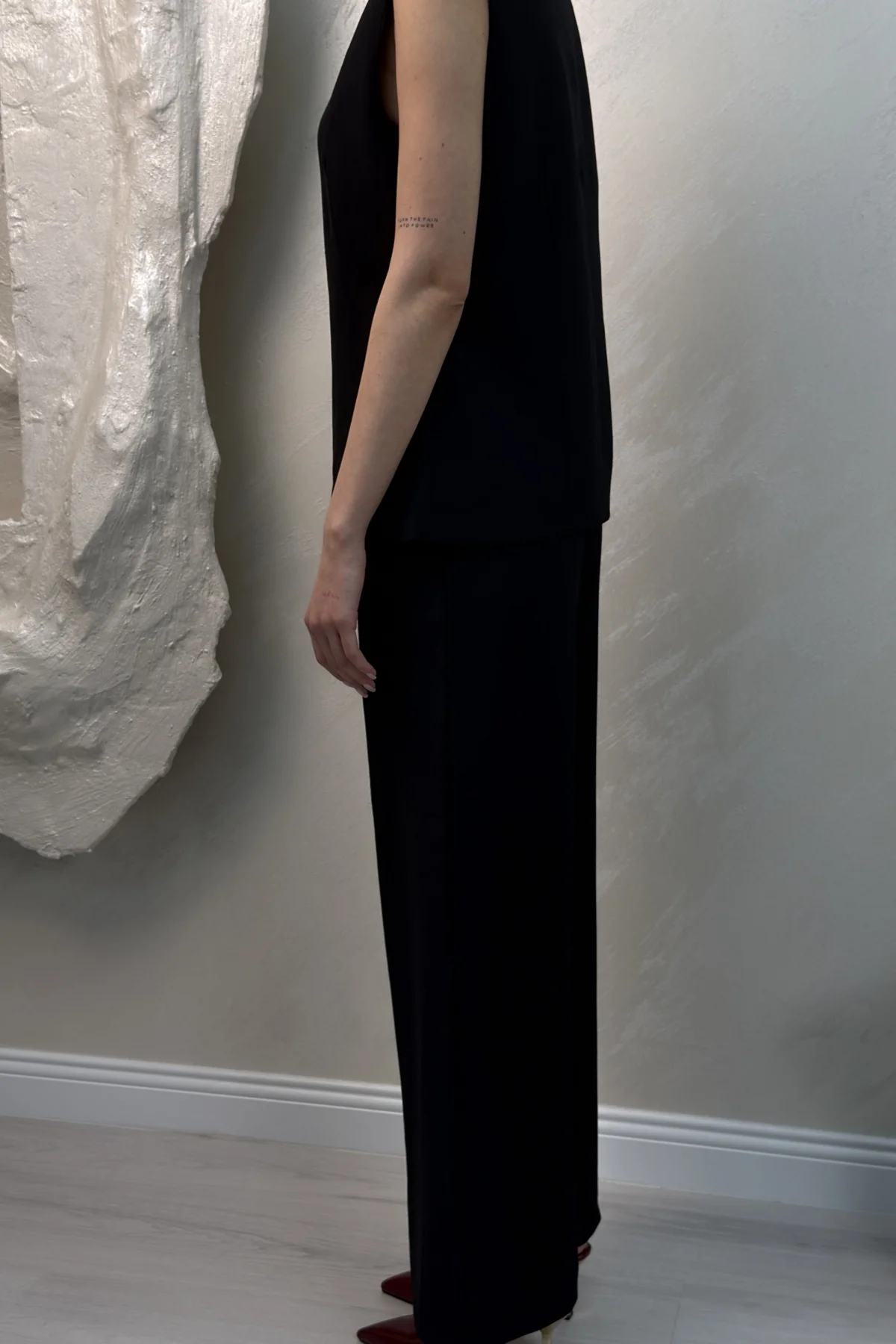 DÜĞMELİ SIFIR KOL TAKIM- SİYAH