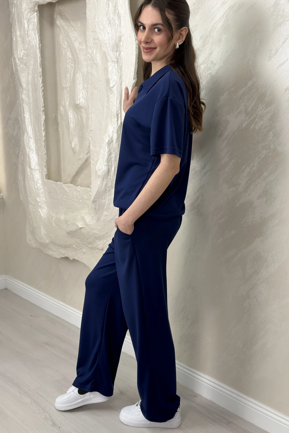 POLO YAKA TSHİRT MODAL TAKIM- LACİVERT