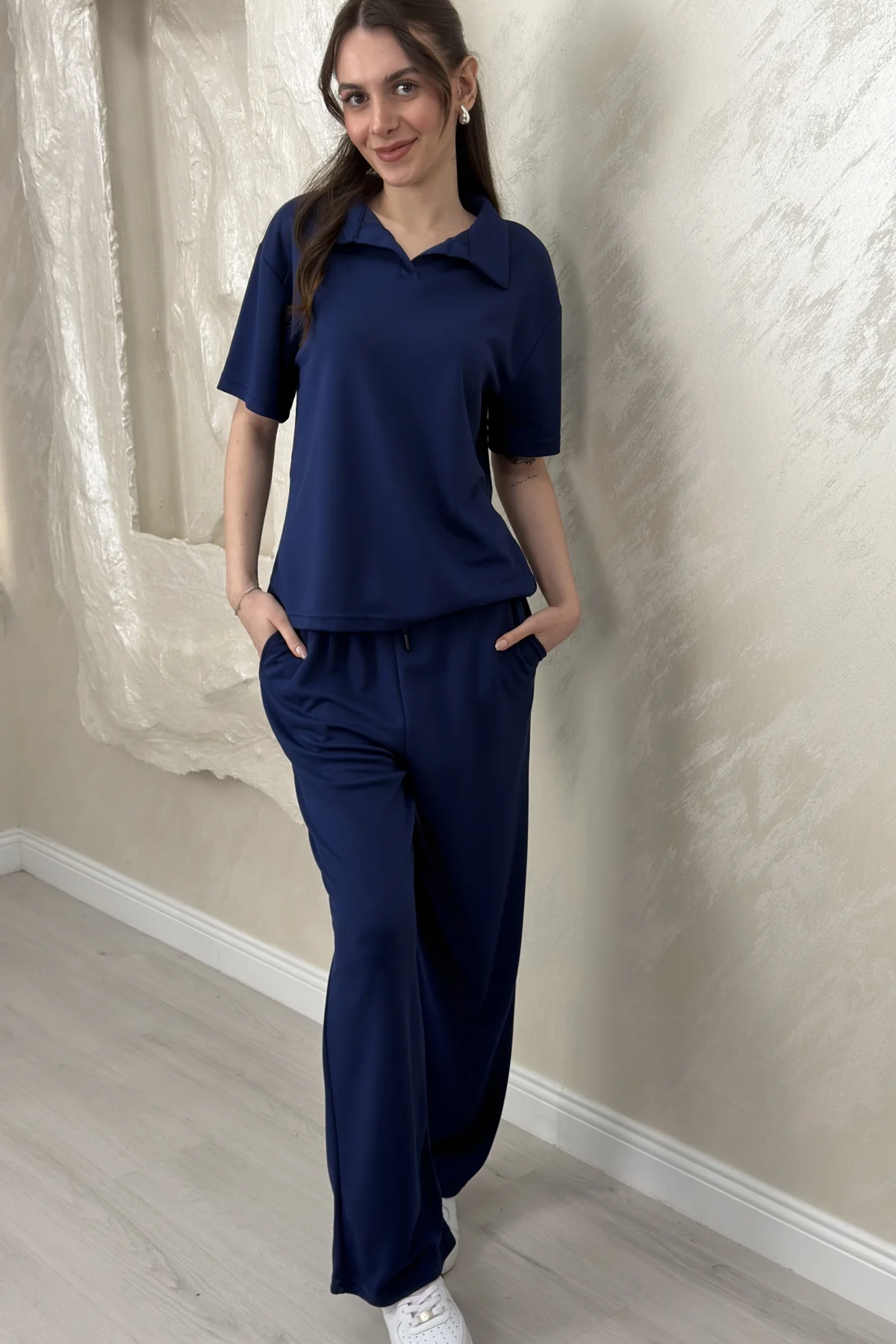 POLO YAKA TSHİRT MODAL TAKIM- LACİVERT