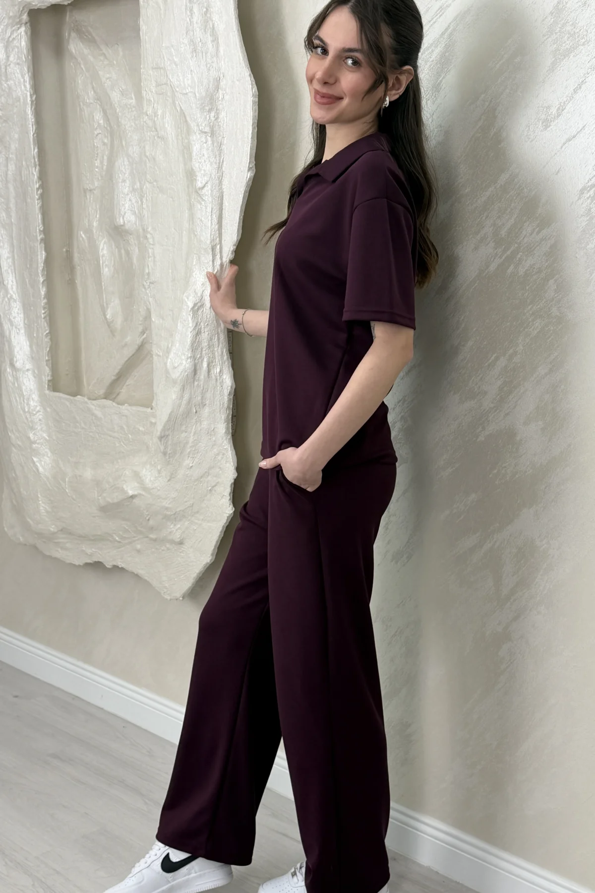 POLO YAKA TSHİRT MODAL TAKIM- FUŞYA