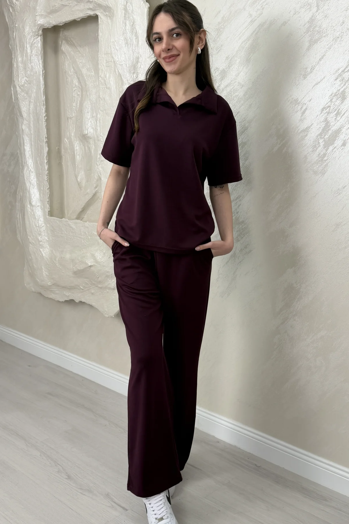 POLO YAKA TSHİRT MODAL TAKIM- FUŞYA