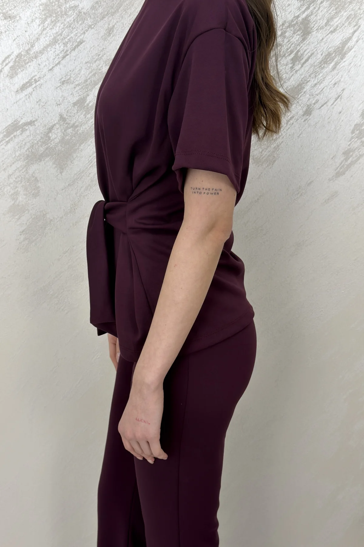 ÇİFT TARAF BAĞLAMALI MODAL TAKIM- FUŞYA