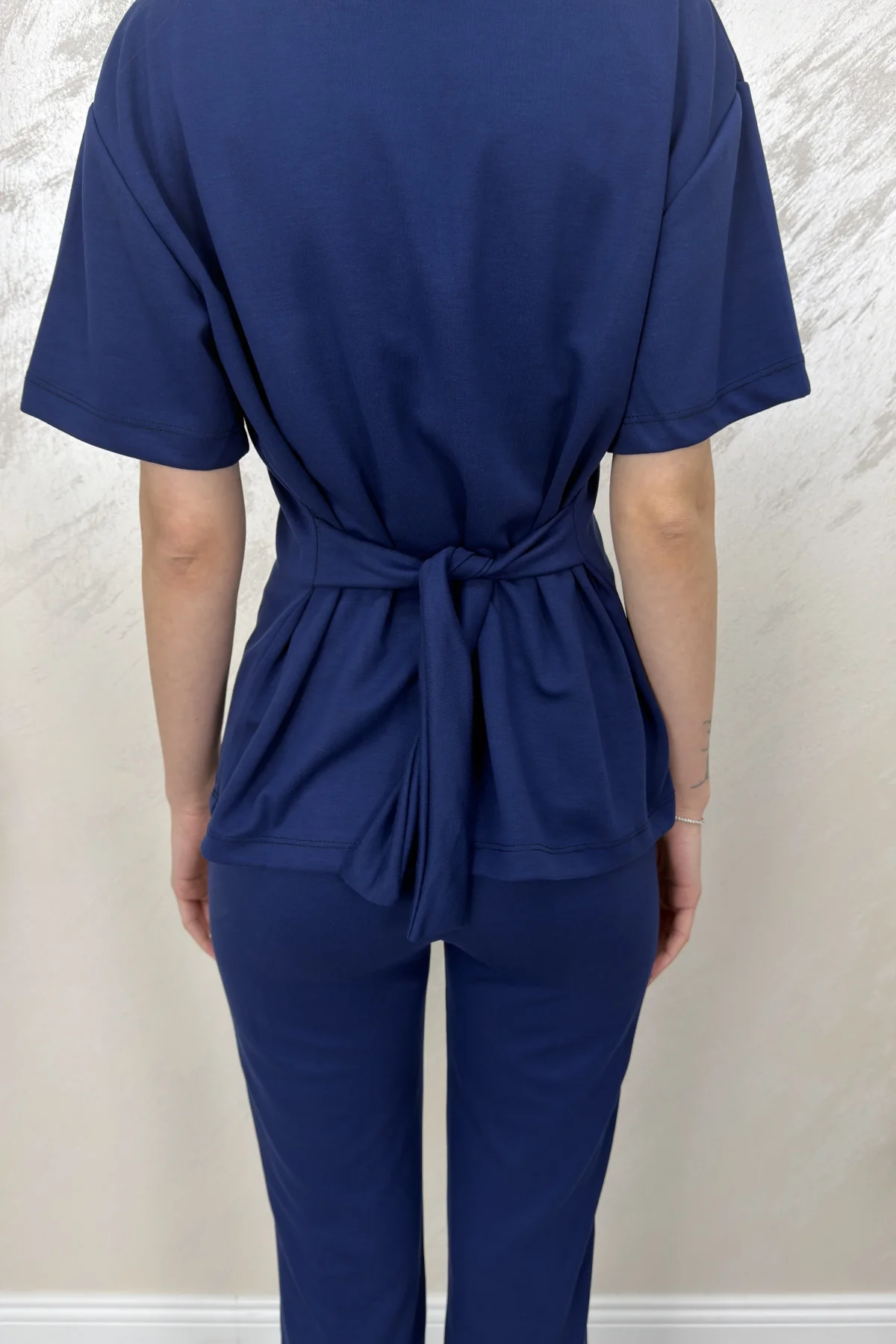 ÇİFT TARAF BAĞLAMALI MODAL TAKIM- LACİVERT