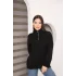 Dik Yakalı Yarım Fermuarlı Üç İplik Şardonlu Sweatshirt