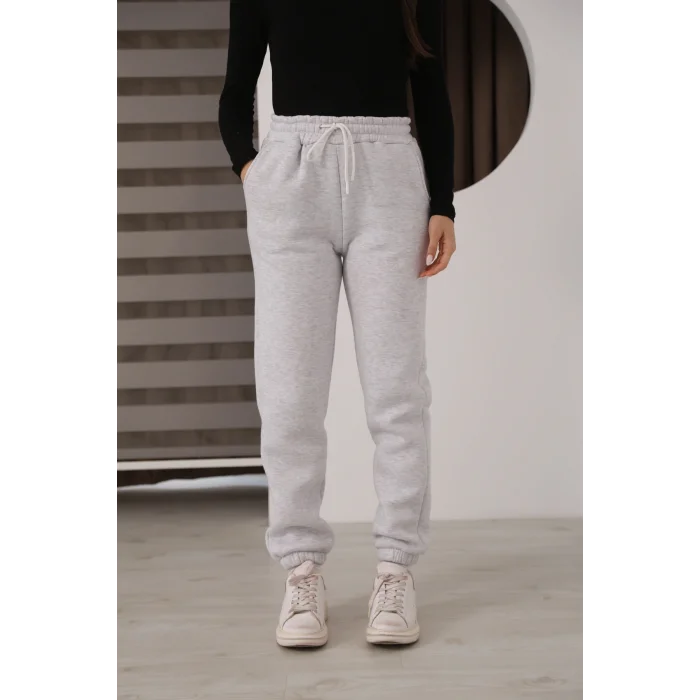 Üç iplik şardonlu paçası lastikli eşofman altı