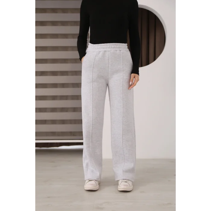 Kadın üç iplik Şardanlı bol paça eşofman altı