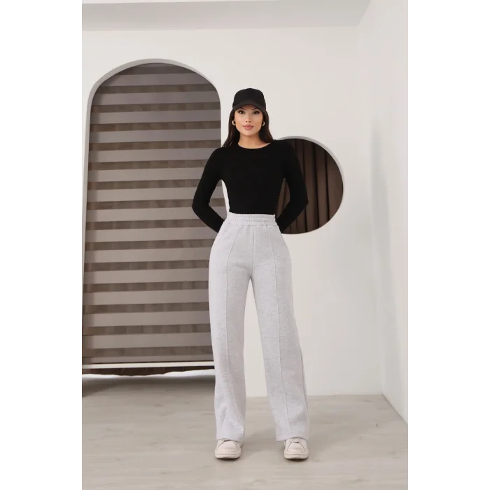 Kadın üç iplik Şardanlı bol paça eşofman altı