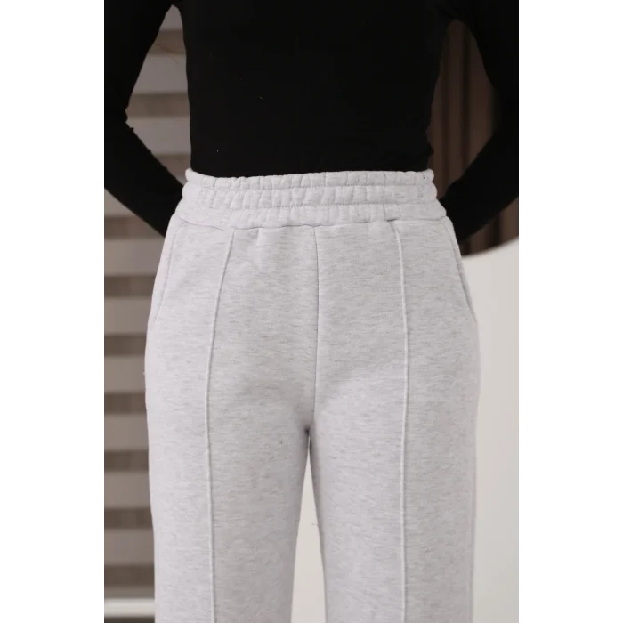 Kadın üç iplik Şardanlı bol paça eşofman altı