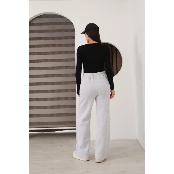 Kadın üç iplik Şardanlı bol paça eşofman altı