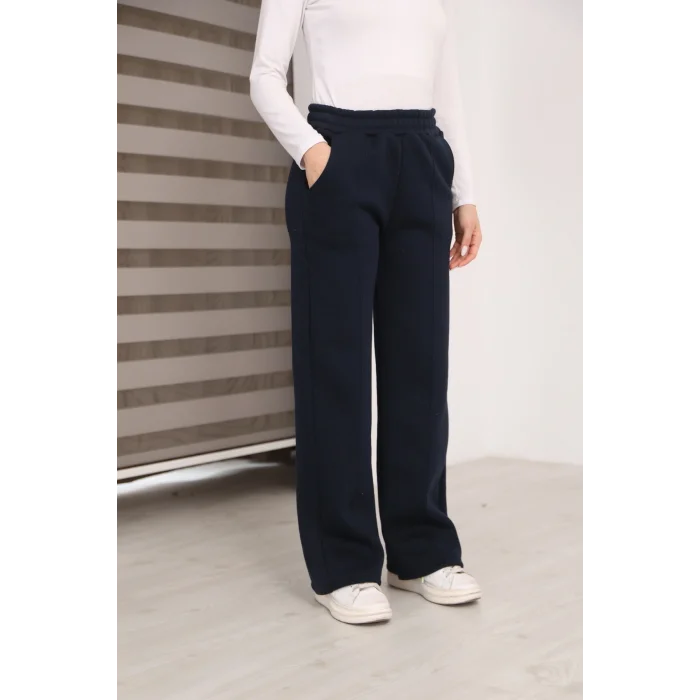 Kadın üç iplik Şardanlı bol paça eşofman altı