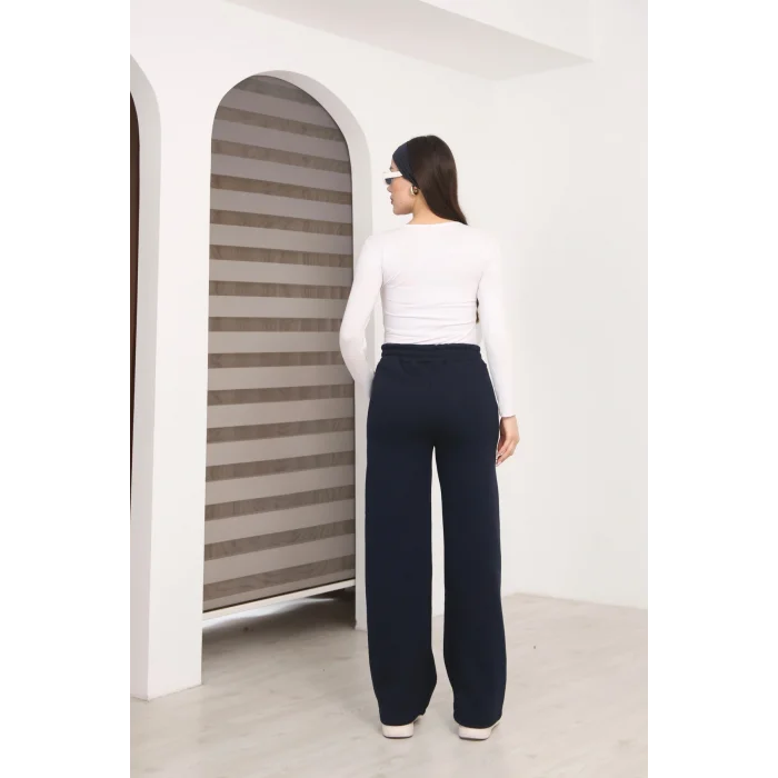 Kadın üç iplik Şardanlı bol paça eşofman altı