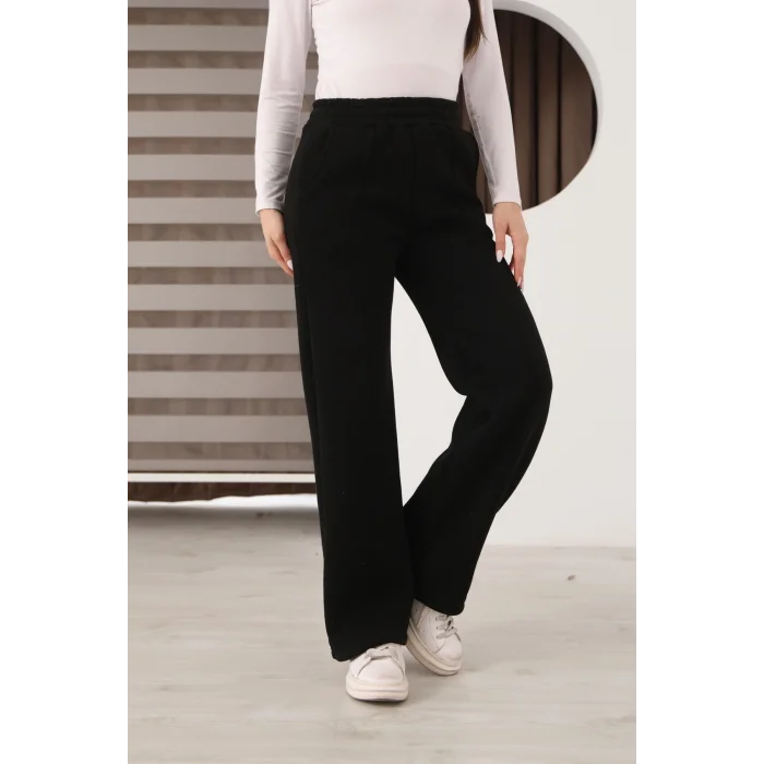 Kadın üç iplik Şardanlı bol paça eşofman altı