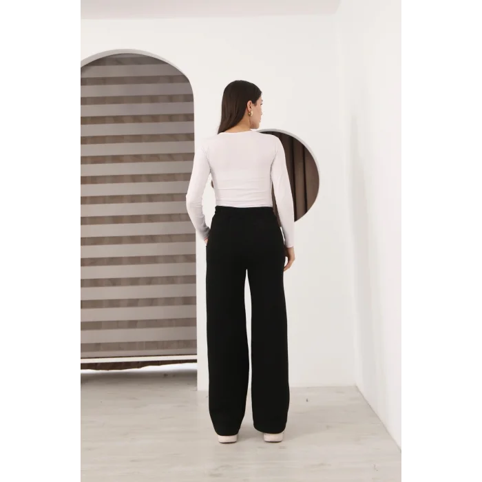 Kadın üç iplik Şardanlı bol paça eşofman altı