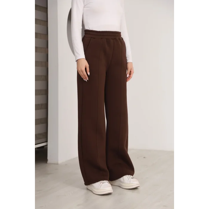 Kadın üç iplik Şardanlı bol paça eşofman altı