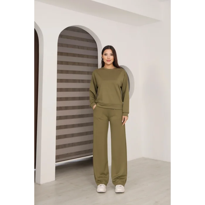 Kadın Altı Çımalı Detaylı Eşofman Takımı