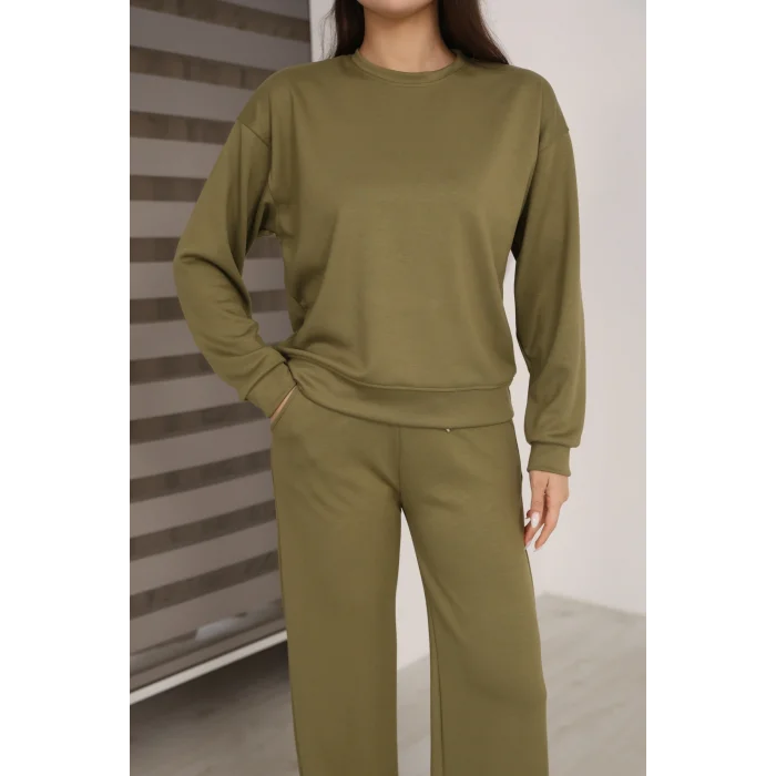 Kadın Altı Çımalı Detaylı Eşofman Takımı