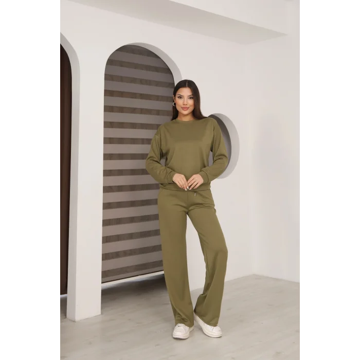 Kadın Altı Çımalı Detaylı Eşofman Takımı