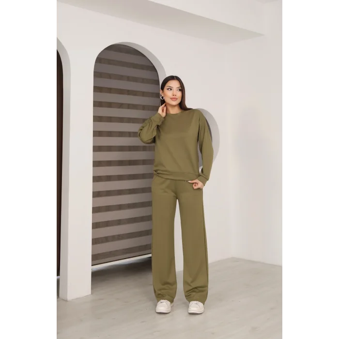 Kadın Altı Çımalı Detaylı Eşofman Takımı