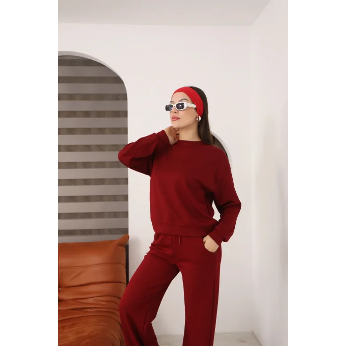 Kadın Altı Çımalı Detaylı Eşofman Takımı