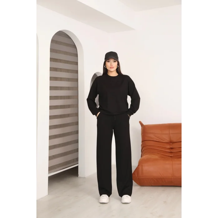 Kadın Altı Çımalı Detaylı Eşofman Takımı