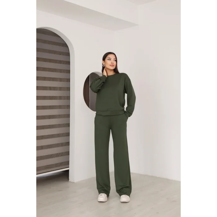 Kadın Altı Çımalı Detaylı Eşofman Takımı