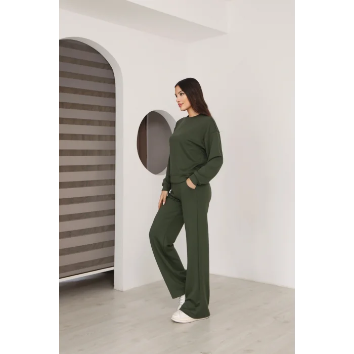 Kadın Altı Çımalı Detaylı Eşofman Takımı