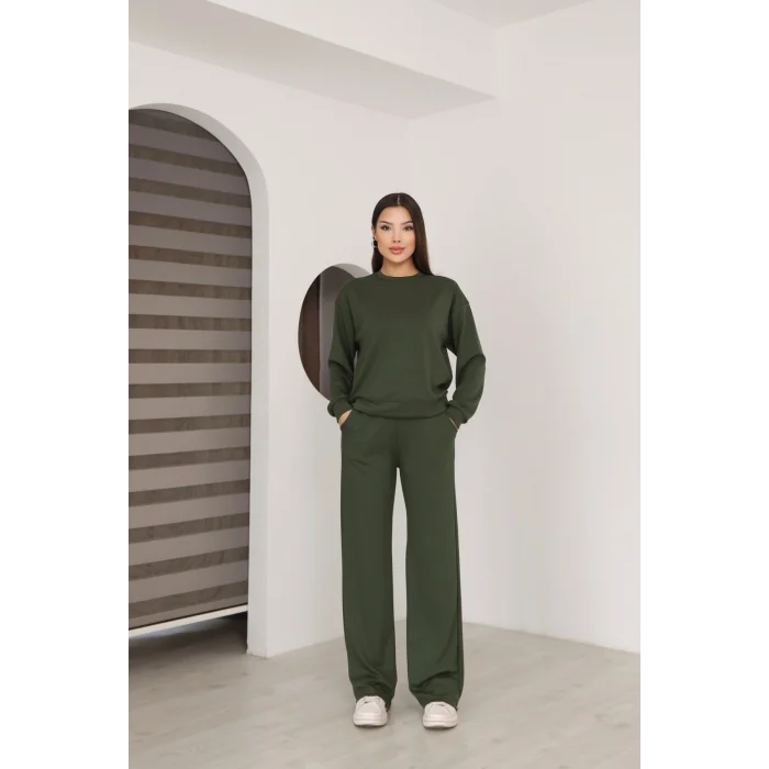 Kadın Altı Çımalı Detaylı Eşofman Takımı