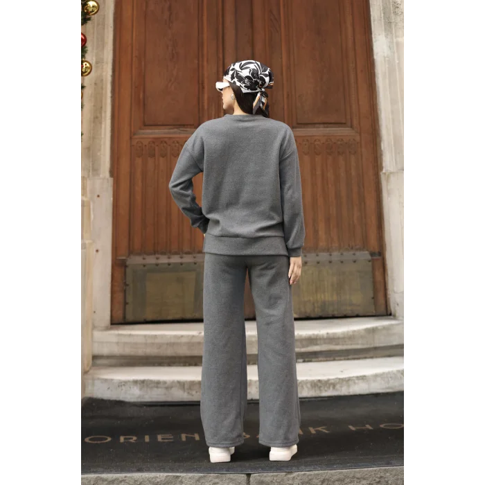 Kadın Altı Çımalı Detaylı Eşofman Takımı