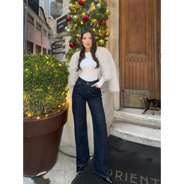 Kadın Suni Kürk Kısa-BEYAZ