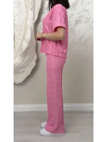 BÜRÜMCÜK ÖZEL TASARIM KUMAŞ TAKIM- PEMBE