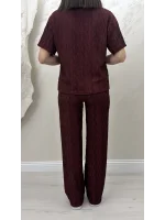 BÜRÜMCÜK ÖZEL TASARIM KUMAŞ TAKIM- BORDO