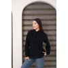 Kapşonlu Kanguru Cep Detaylı Üç İplik Şardonlu Sweatshirt
