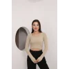 Kadın Kare Yaka Crop Body