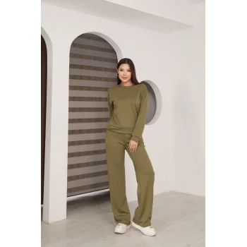 Kadın Altı Çımalı Detaylı Eşofman Takımı