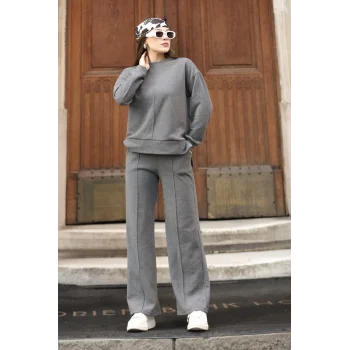 Kadın Altı Çımalı Detaylı Eşofman Takımı