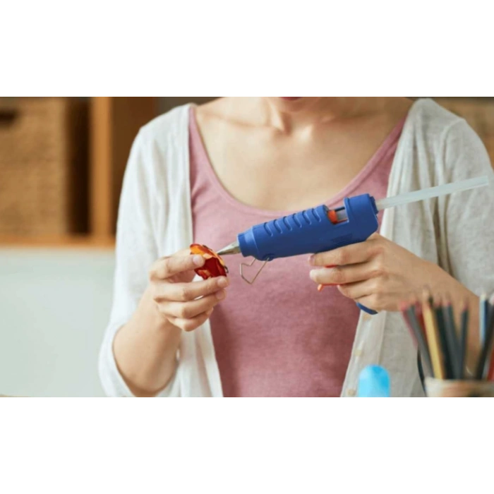 Jütburada 10 Adet İnce Çubuk Silikon Çekme Eritme Şeffaf Mum Yapıştırıcı