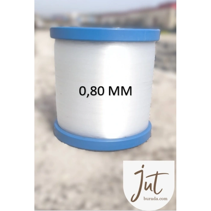 J JÜTBURADA CLASSIC 1 KG BEYAZ BOBİN MİSİNA 0,80 MM
