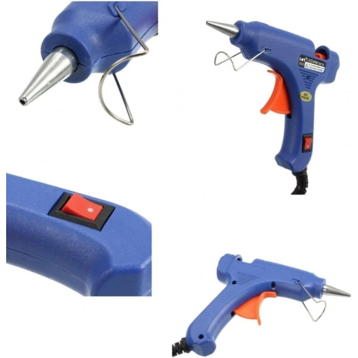 Jütburada Anahtar Korumalı 20W Sıcak İnce Silikon Tabancası