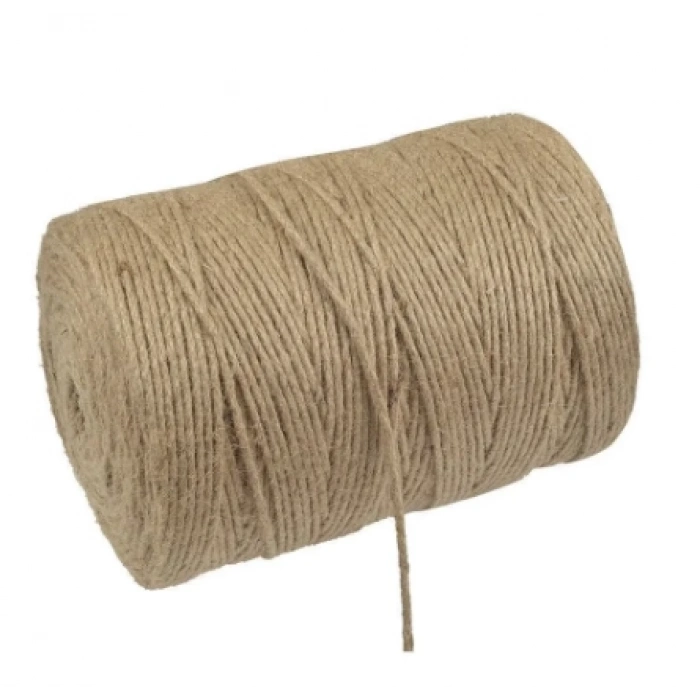 Jütburada Bej Jüt İplik ~500 Gr 500 Metre Hasır İp Kırnap İp Doğal İp Çuval İp